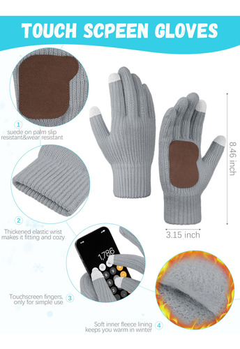 Gorro Bufanda Guantes Set Fleece Pom Pom Talla Única Color Talle Diseño De La Tela