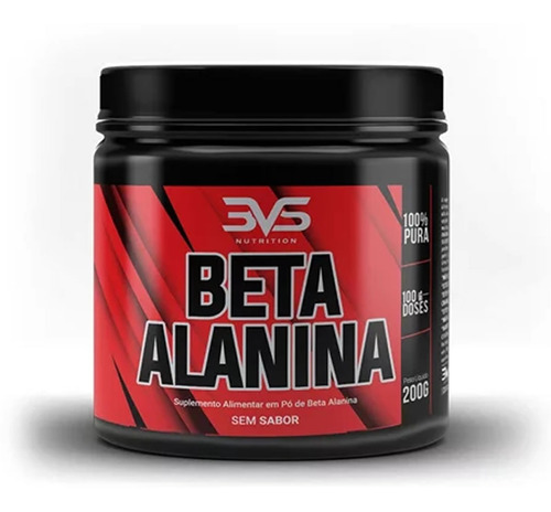 Beta Alanina Pré Treino 200g - 3vs Nutrition - 100% Pura Sabor Sem Sabor
