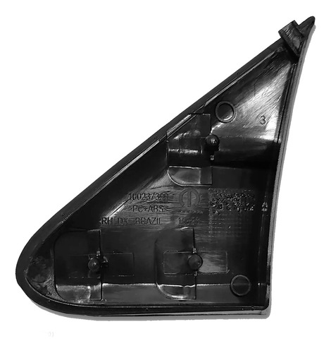 Moldura Retrovisor Direito Preto Fiat 100244868 Fiat 1002448