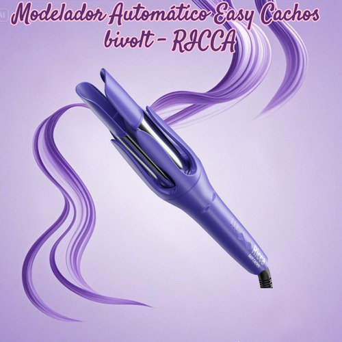 Modelador Automático Easy Cachos Bivolt - Ricca Lilás