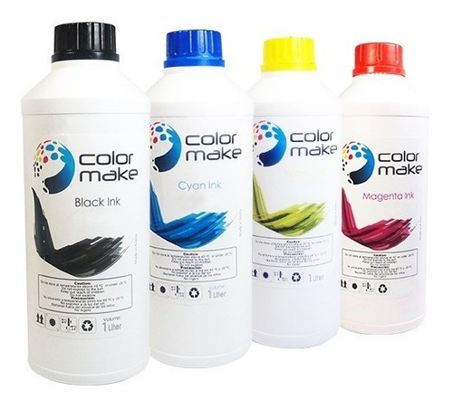 Kit 4 Litros Tinta Compatible Epson Dye Colormake