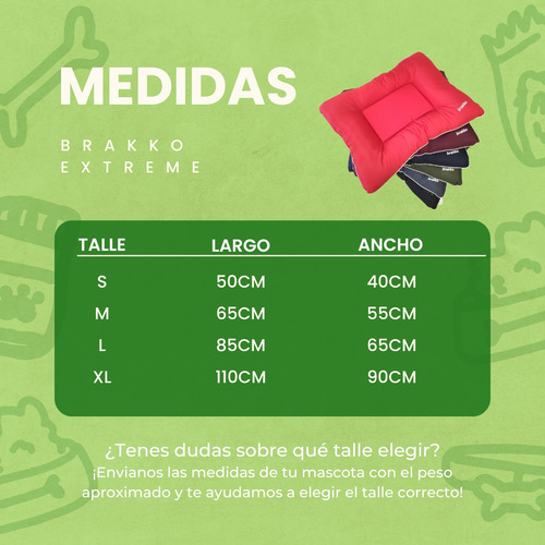 Cama Perros Impermeable Antidesgarro Brakko Extreme Medium