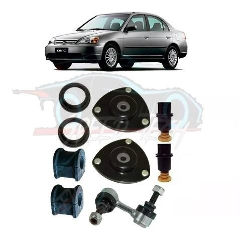 Kit Batente + Bucha + Bieleta Civic 2001 A 2002 Novo