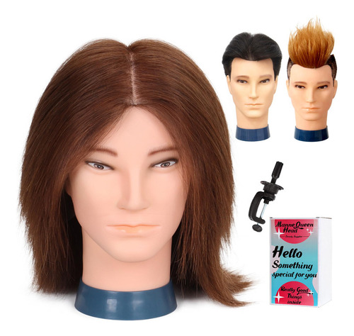 Lápiz Para iPad Cabeza De Maniquí Masculino Con Cabello Huma