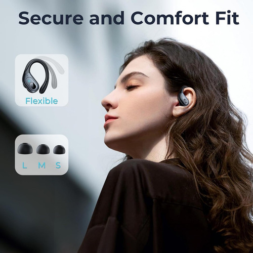 Audífonos Bluetooth 5.3 Deportivos, Estuche De Carga Led