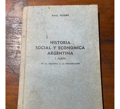 Raul Puigbo: Historia Social Y Economica Argentina Parte 1