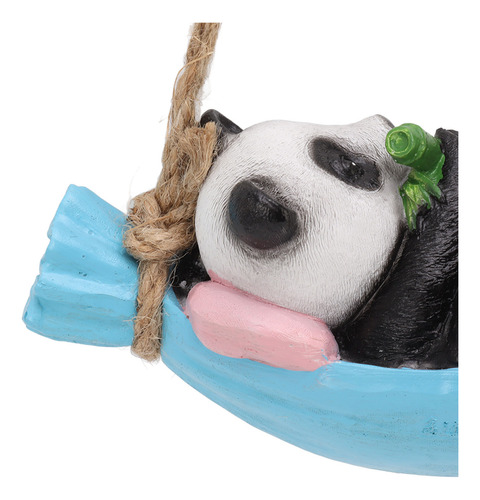 Estatua De Swing Panda, Madre Y Bebé Acostados Sobre La Resi