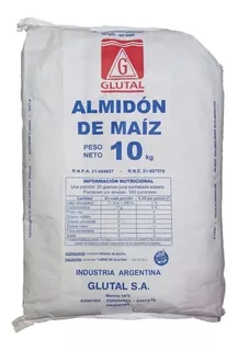 Almidon De Maiz Fecula X 10kg | Sin Tacc | Sin Gluten Glutal