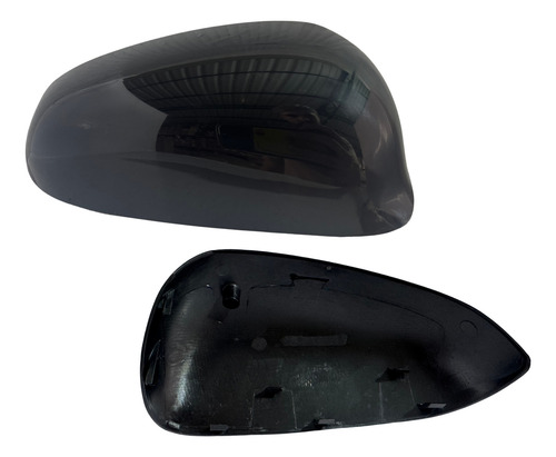 Par Capa Retrovisor Palio 12/19 Mod Original Preto Liso
