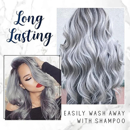 - Cera For Teñir El Cabello Gris Plateado For Lograr Un Efec