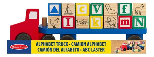 Juego De Niños Camión De Madera Alfabeto - 15175 Color Multicolor