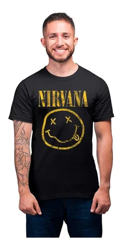 Camiseta Masculina Nirvana Rock Grunge Kurt Cobain Camisa