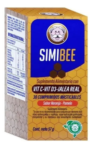 Simibee 30 Comprimidos Masticables Maranja Pomelo