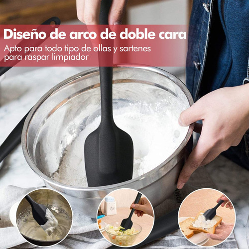 Espátulas De Silicona, Mtq 6 Juegos Utensilios Cocina De Sil