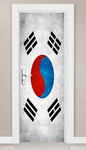 Adesivo Parede Porta Bandeira Da Coreia Do Sul Novidade Aqui
