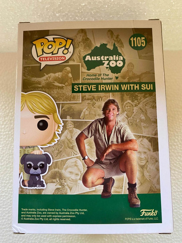 Funko Pop Steve Irwin With Sui 1105 Australia Zoo