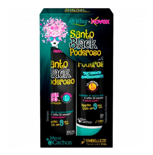 Duo Shampoo Y Acondicionador Santo Black - g a $118