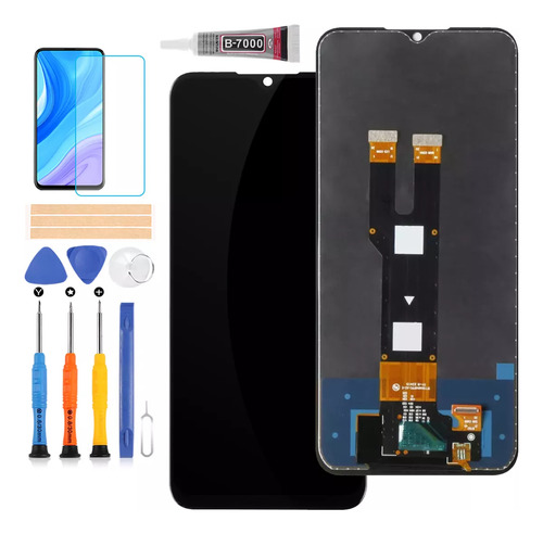 Srjtek Pantalla Para Zte Axon 50 Lite Blade V50 Design 4g Color Negro