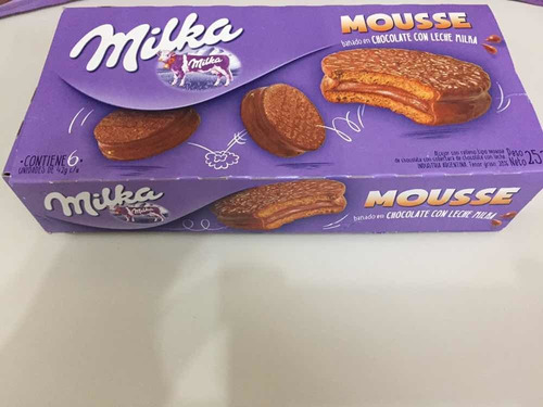 Milka Mousse - Alfajor Argentino Recheio Tipo Mousse (252g)