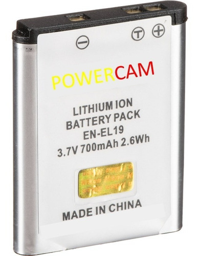 Bateria Powercam Enel19 En El19 Para Nikon S2500 S2600 S3100