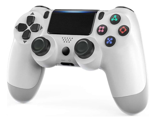 Controle Colorido Sem Fio Compativel Com Ps4 Pc Celular Tv Branco