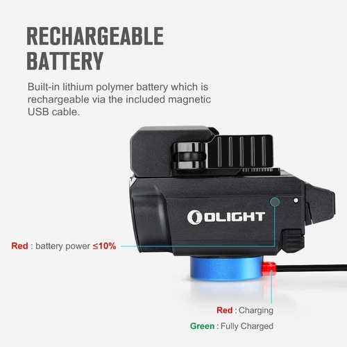 Olight Baldr Rl Mini 600 Lúmenes Magnético Usb Recargable Ul