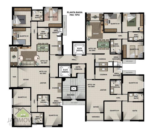 Imagem 6 de 10 de Apartamento Para Venda Em Recife, Pina, 3 Dormitórios, 1 Suíte, 2 Banheiros, 1 Vaga - Ja320_1-1897592