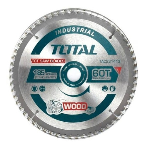 Disco De Corte Madera Tct 185mm (7-1/4) 60t Para Ts1141856