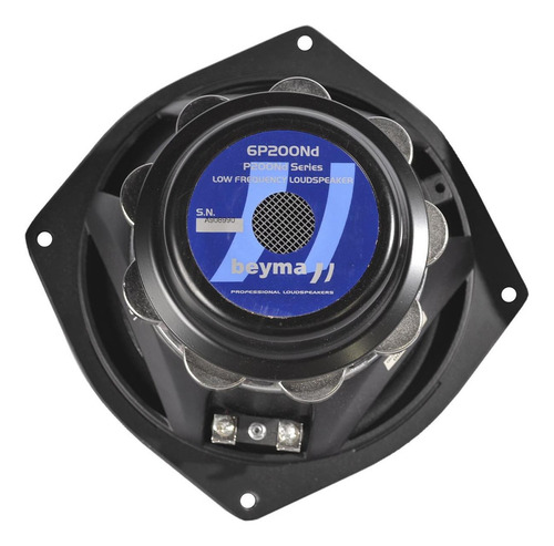 Bocina A 8 Ohms De 6 Pulgadas 200 W Beyma 6p200/nd Color Negro