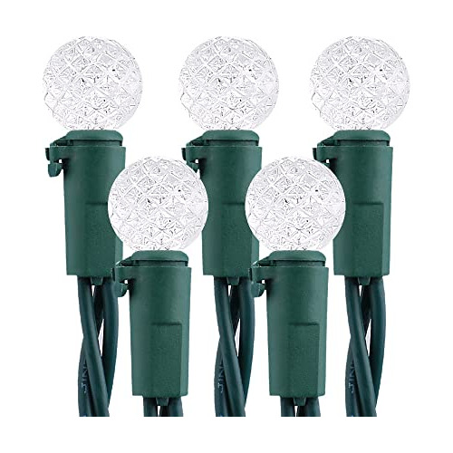 Luces De Navidad Blancas, 24.67 Pies G12 70 Luces Led E...