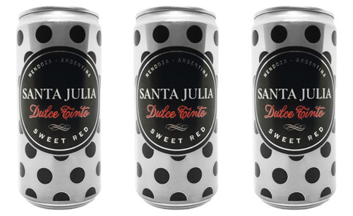 Santa Julia Lata Dulce Natural Tinto X3 Unidades - Celler