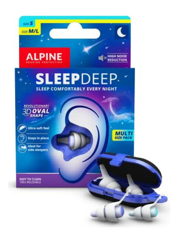 [nuevo] Alpine Sleepdeep Multisize - Tapones Para Los Oídos