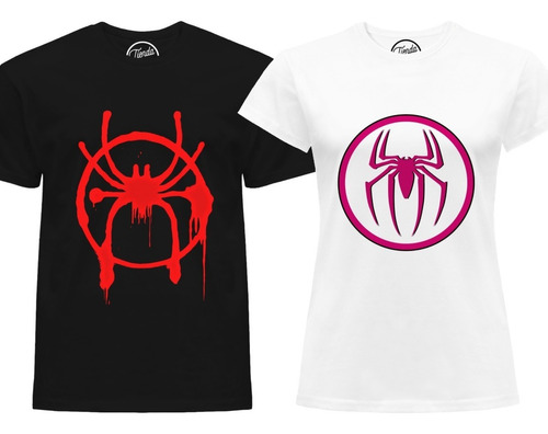 Imagen 1 de 1 de Playeras San Valentin Para Pareja Spiderman Couples T-shirt