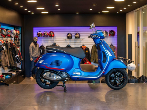 Imagen 4 de 25 de Vespa Gts 300 Super Sport Azul Mate Entrega Inmediata