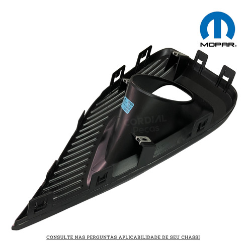Moldura Farolete Farol De Milha Esquerdo Fiat Nova Fiorino