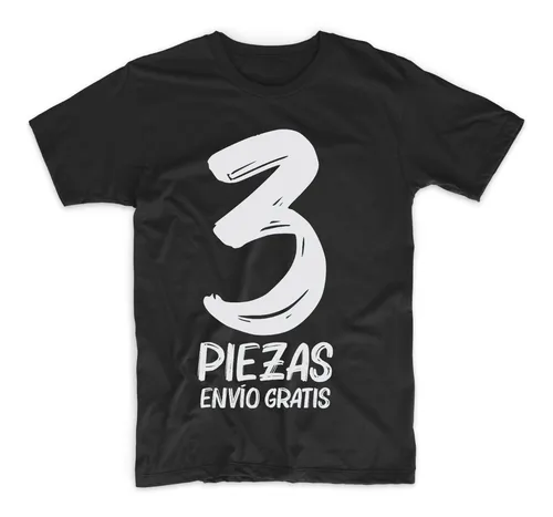 Paquete 3 Playeras Impresas En Serigraf a Distintos Dise os
