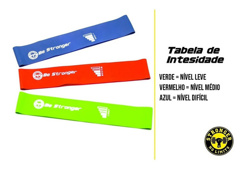 Faixa Elastica Mini Band Hip Band Thera Band Super Band 3un