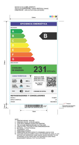 Heladera LG Door Cooling 360 Lts Prime Silver (vt34bpy)