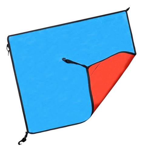 Cubierta Protectora Superior De Carpa Tarp Naranja Azul