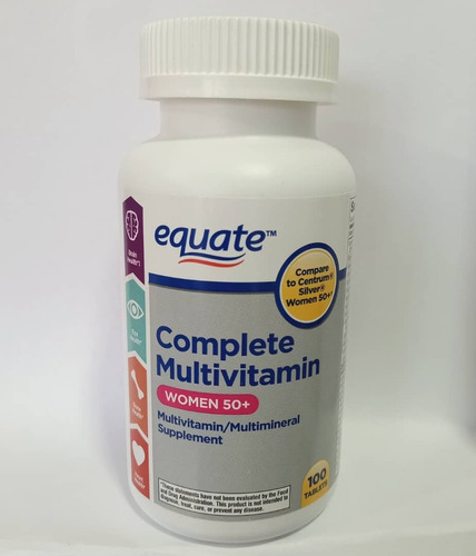 Multivitaminico Equate Mujer +50 100 Tabletas