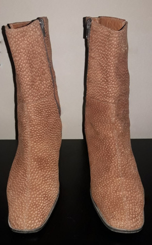 Botas De Cuero De Carpincho Para Mujer Talle 40