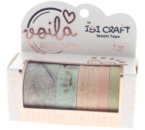 Washi Tape Ibi Craft 5 Rollos - Butterflies Edition