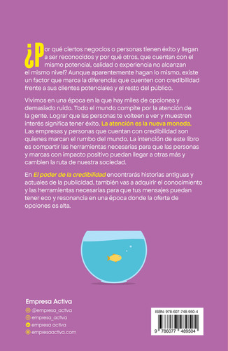 Poder De La Credibilidad: , De Struck, Sebastian., Vol. 1. Editorial Empresa Activa, Tapa Pasta Blanda, Edición 1 En Español, 2024