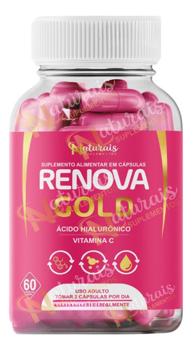 Renova Gold 60 Cápsulas Premium - Efeito Botox- Frete Grátis