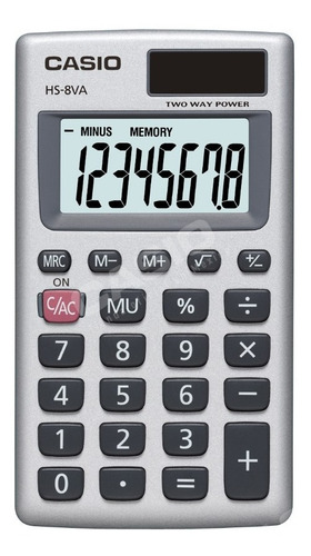 Imagen 1 de 3 de Calculadora Portátil Casio Hs-8va