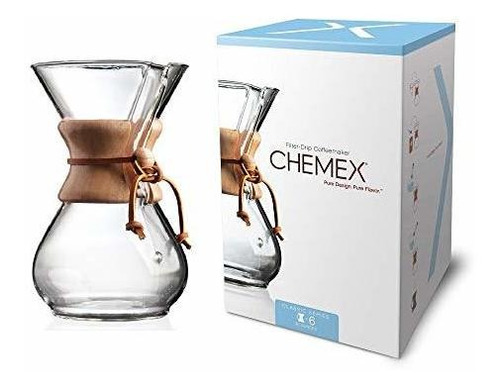 Serie Clásica De Chemex, Cafetera De Vidrio Vertido, 6 Tazas