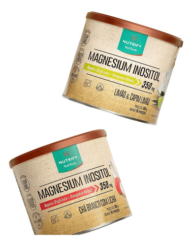 Magnesium Inositol (300g) - Nutrify Sabor Limão e Limão Capim