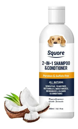 Shampoo E Condicionador Para Cachorros 2 Em 1 Hidratante Nat