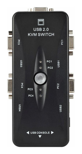 Switch Kvm 4 Entradas Vga + 4 Usb Monitor Impresora Teclado