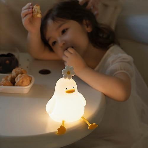 Luz Noturna Flower Duck Night Light Timer Para Sala De Estar